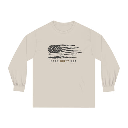 STAY DIRTY USA...Learn a Trade 100% Cotton Unisex Classic Long Sleeve T-Shirt
