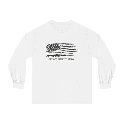 STAY DIRTY USA...Learn a Trade 100% Cotton Unisex Classic Long Sleeve T-Shirt