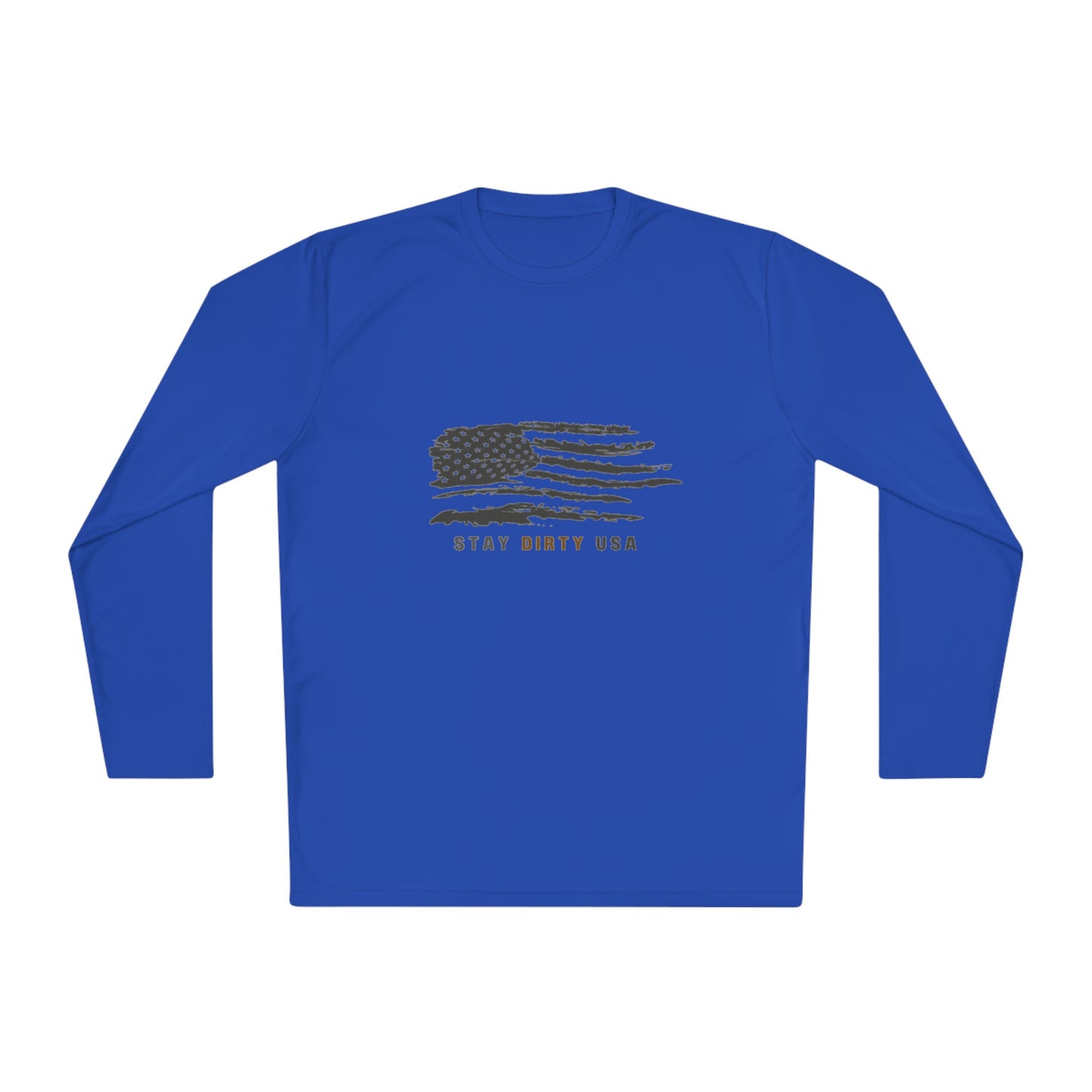 STAY DIRTY USA...Learn a Trade Unisex Lightweight Moisture-Wicking Long Sleeve Tee