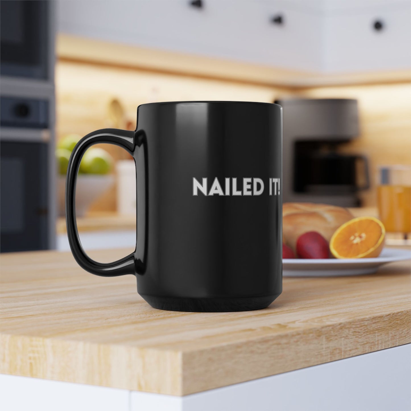 Nailed It! Black Mug, 15oz