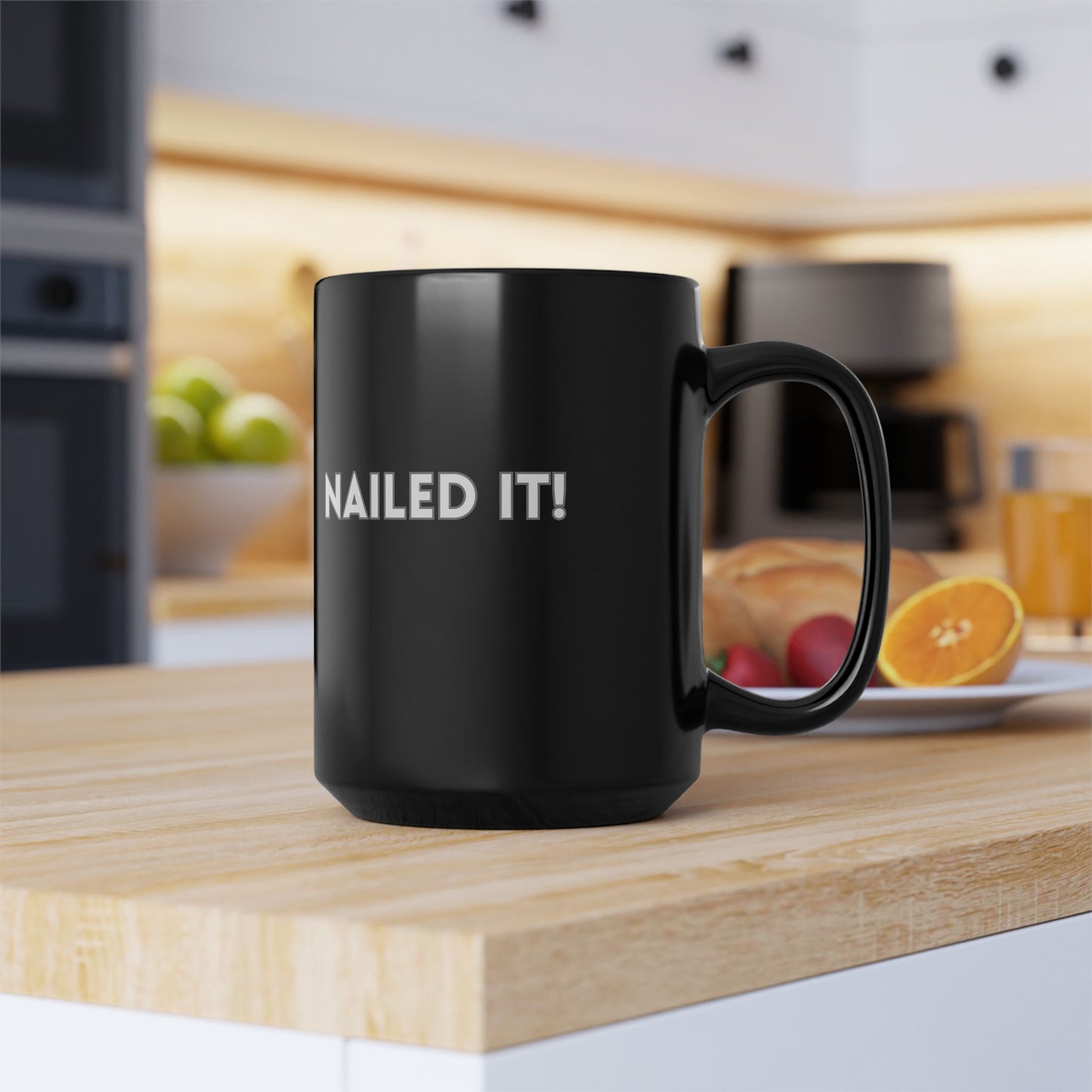 Nailed It! Black Mug, 15oz
