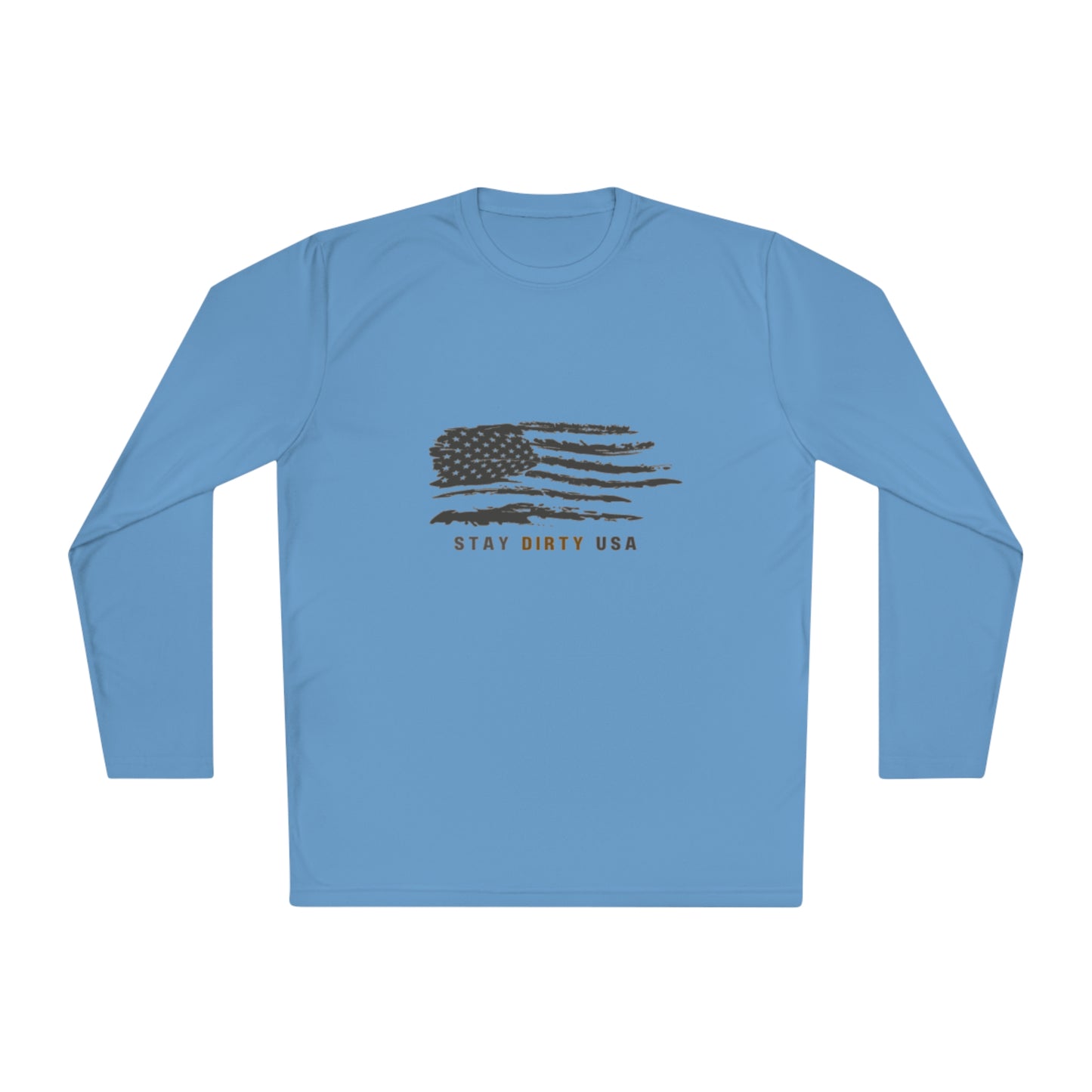 STAY DIRTY USA...Learn a Trade Unisex Lightweight Moisture-Wicking Long Sleeve Tee