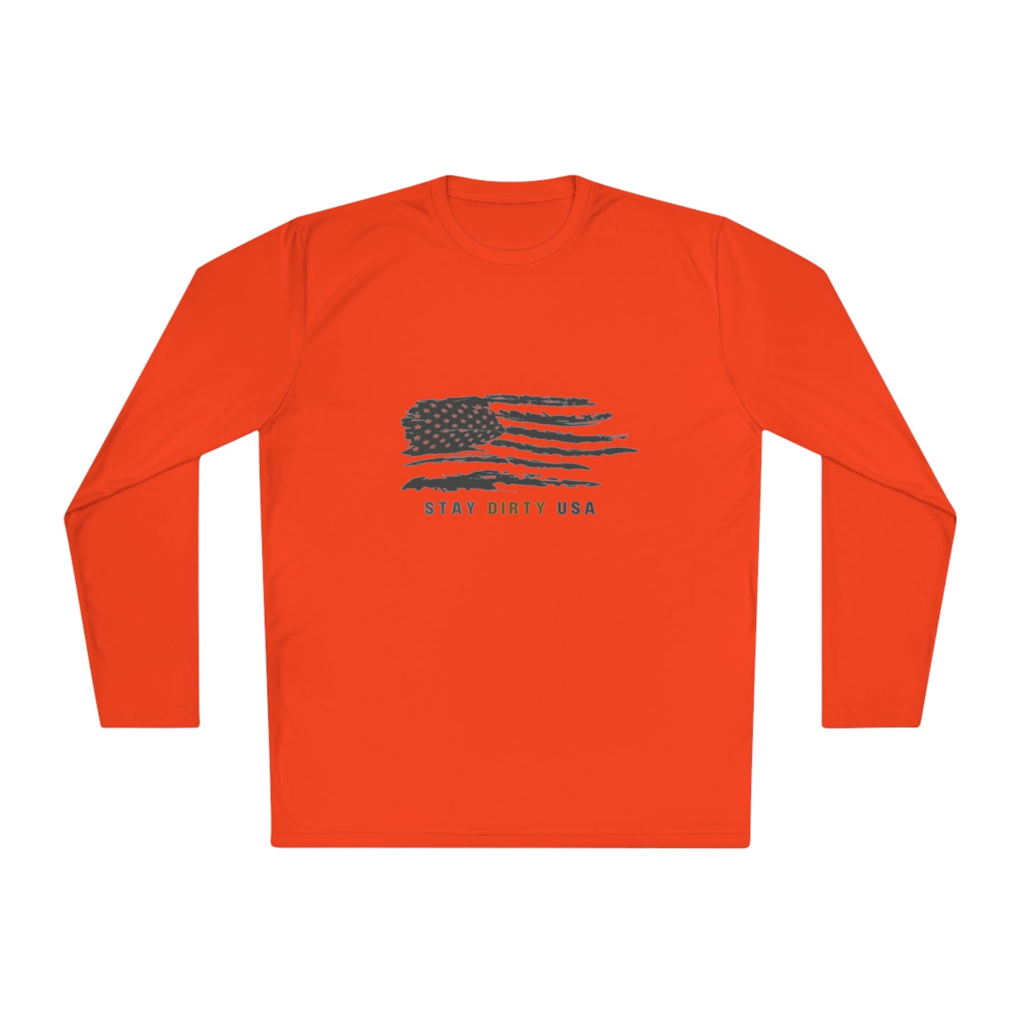 STAY DIRTY USA...Learn a Trade Unisex Lightweight Moisture-Wicking Long Sleeve Tee