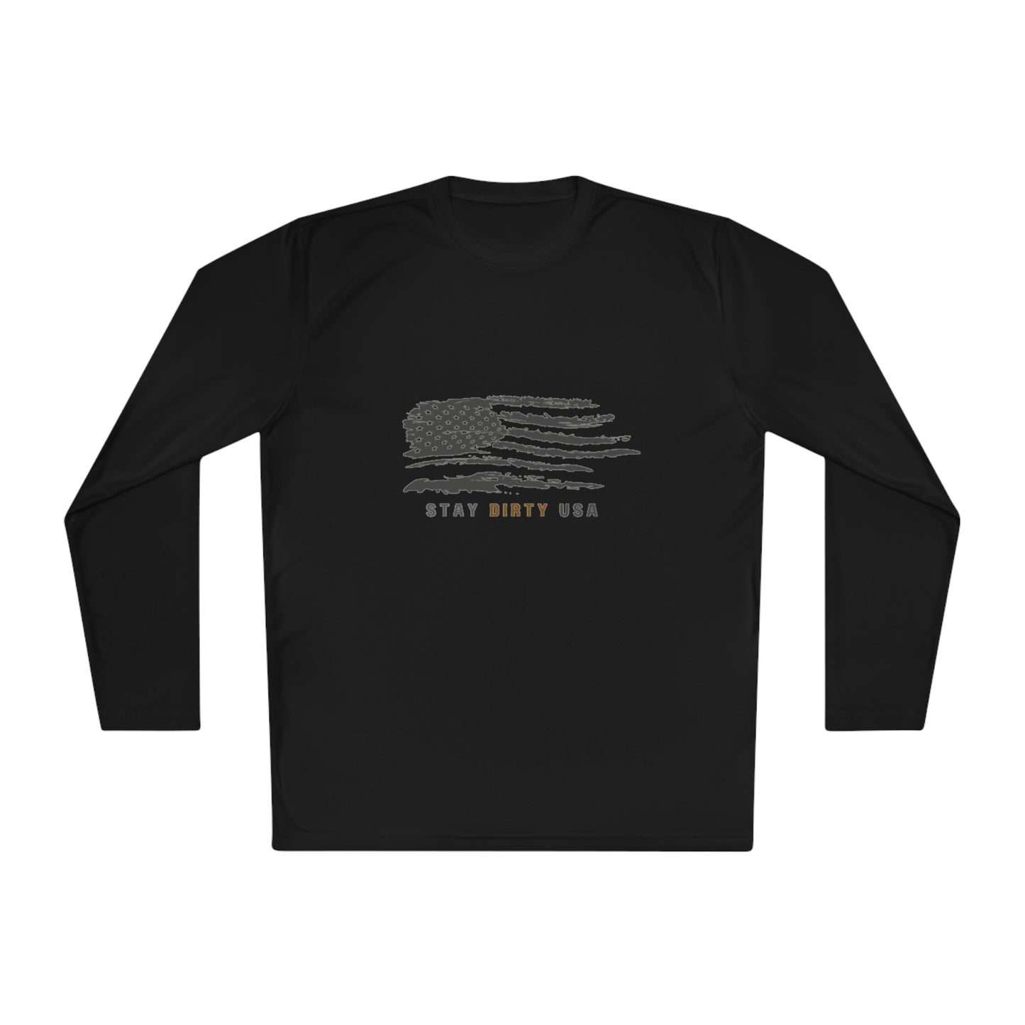 STAY DIRTY USA...Learn a Trade Unisex Lightweight Moisture-Wicking Long Sleeve Tee