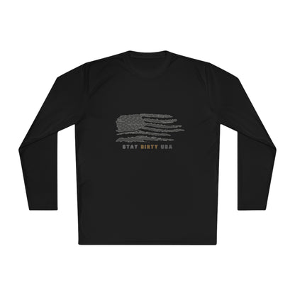 STAY DIRTY USA...Learn a Trade Unisex Lightweight Moisture-Wicking Long Sleeve Tee
