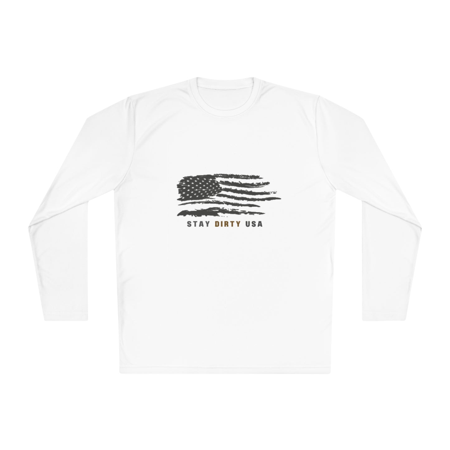 STAY DIRTY USA...Learn a Trade Unisex Lightweight Moisture-Wicking Long Sleeve Tee