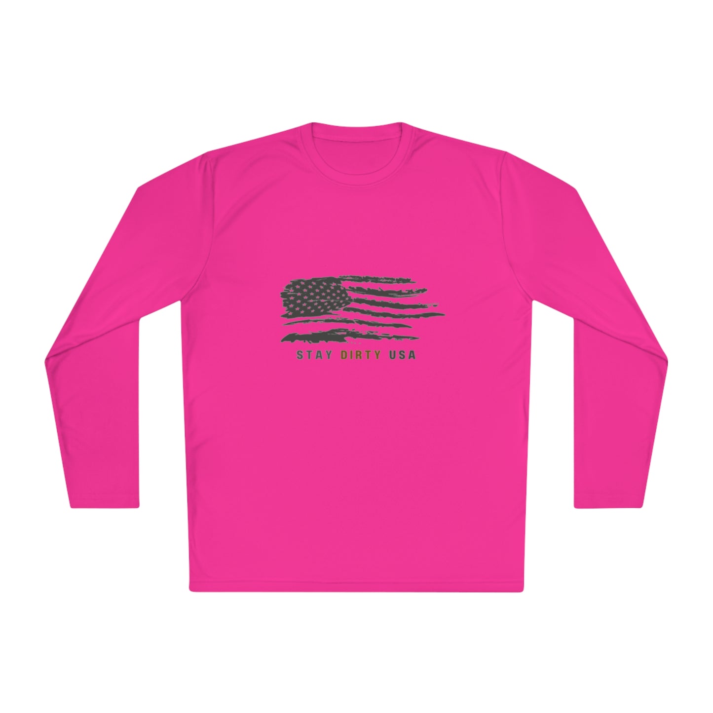STAY DIRTY USA...Learn a Trade Unisex Lightweight Moisture-Wicking Long Sleeve Tee