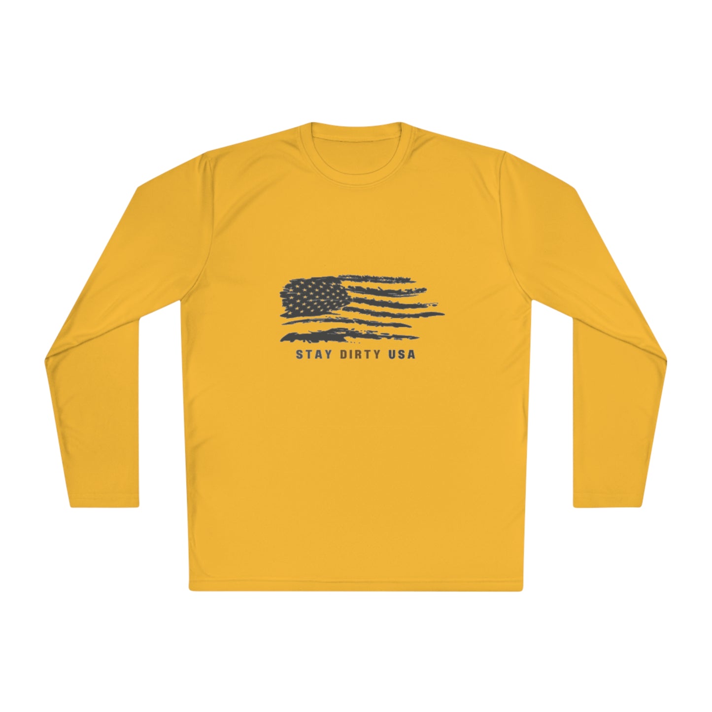 STAY DIRTY USA...Learn a Trade Unisex Lightweight Moisture-Wicking Long Sleeve Tee
