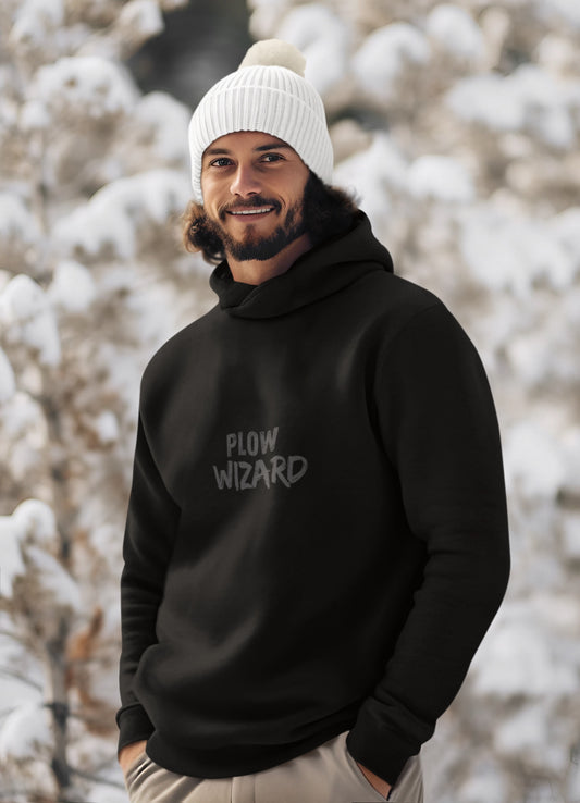 Snow Plower Hooded Sweatshirt - Heavy Blend Cotton/Polyester - Stylish and Warm - Ethically Made